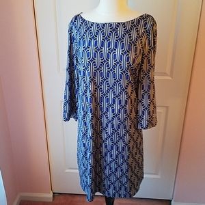 Motherhood Maternity Blue Dress with black detail